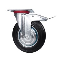 Колесо промышленное SCb 63 поворотное с тормозом Longway С-3302-SLS-160-F18