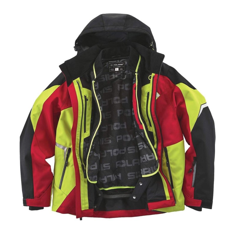 Куртка мужская Polaris Switchback, мембрана Tech54, красный/лайм, размер L