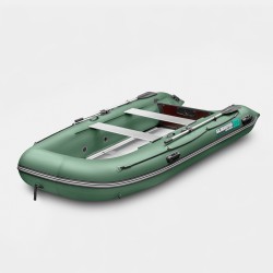 Надувная лодка ПВХ Gladiator Light B370AL, пайол алюминиевый, зеленый