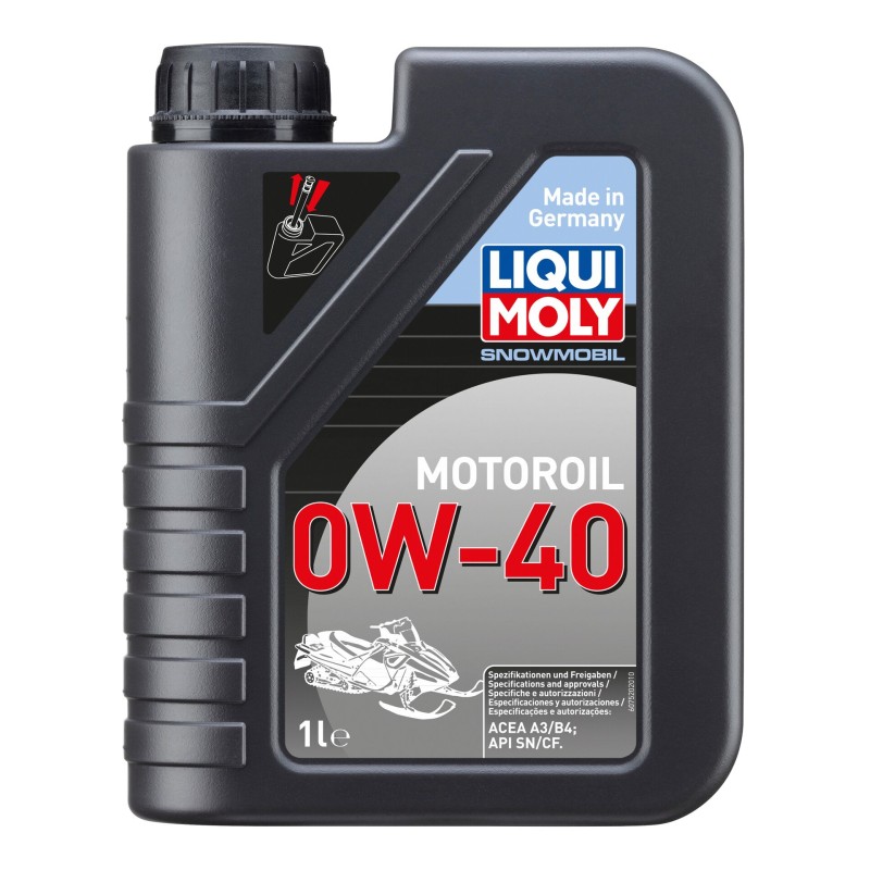 Масло моторное синтетическое для 4Т снегоходов Liqui Moly Snowmobil Motoroil 0W-40, 1л