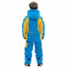 Комбинезон детский Dragonfly Junior, мембрана Toray, синий/желтый, 128-134 см