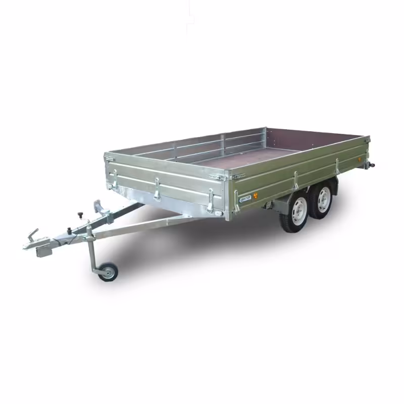 Прицеп бортовой двухосный Вектор ЛАВ 81013С, опорное колесо