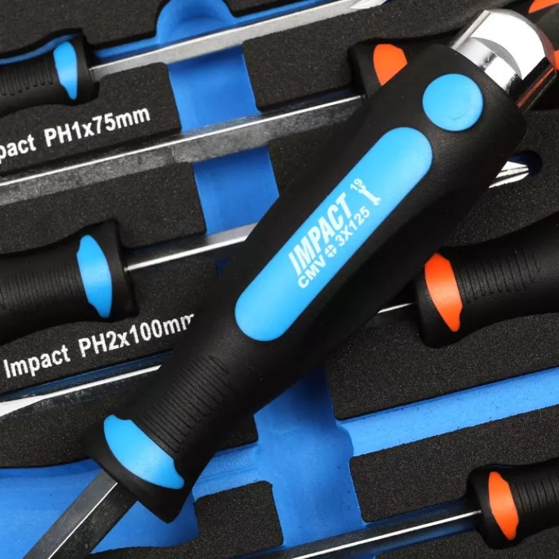 Набор отверток ударных PH, SL Licota ACK-E38302, 6 предметов