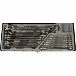 Набор ключей рожково-накидных RockForce RF-5161, 6-24 мм, 16 предметов