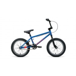 Велосипед BMX подростковый FORWARD ZIGZAG 16, рост 20, 1 скорость, оранжевый/синий