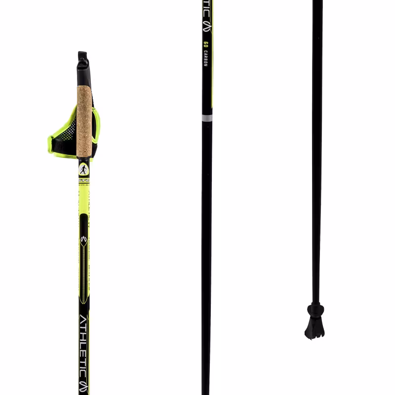Палки для скандинавской ходьбы STC Athletic, карбон/стекловолокно (120)