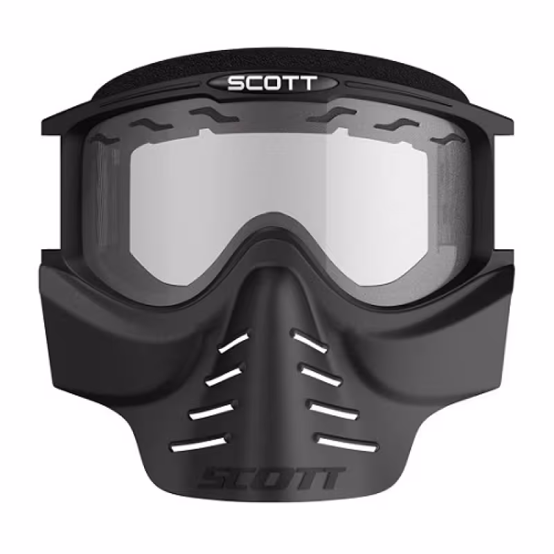 Мотоочки Scott 83X Safari FaceMask, черный/прозрачный