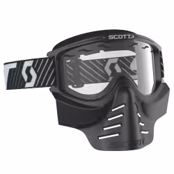 Мотоочки Scott 83X Safari FaceMask, черный/прозрачный
