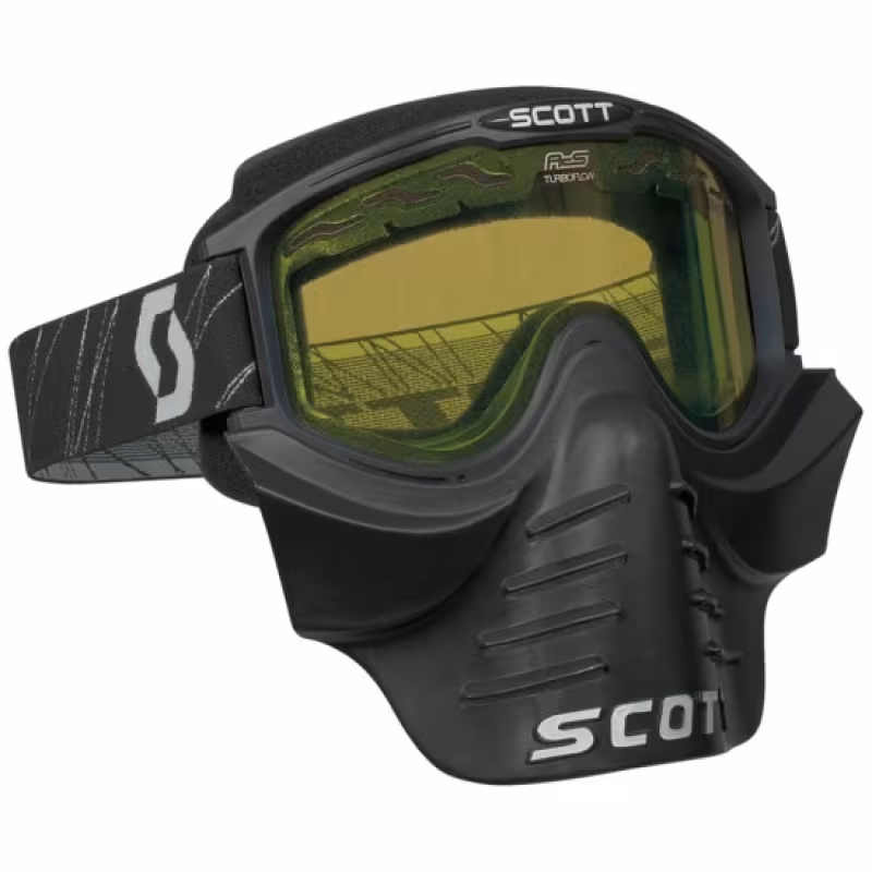 Мотоочки Scott 83X Safari FaceMask, черный/желтый