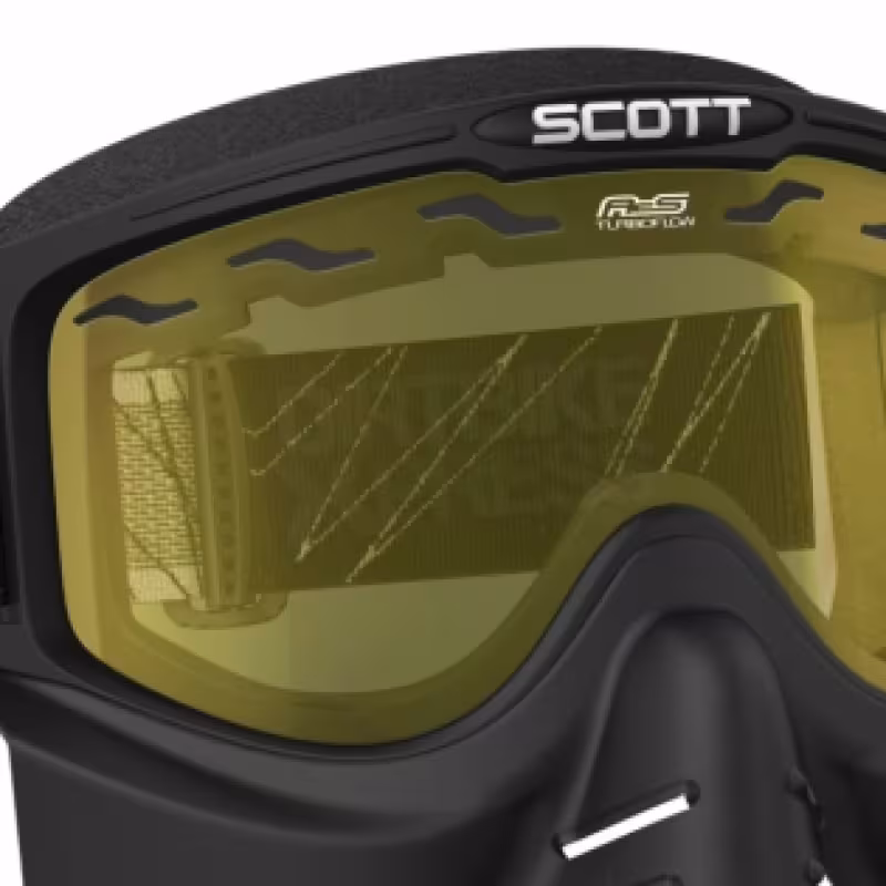 Мотоочки Scott 83X Safari FaceMask, черный/желтый