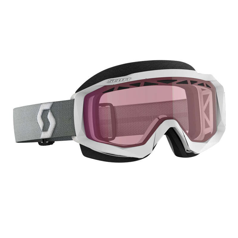 Мотоочки Scott Hustle X Snow Cross, белый/розовый