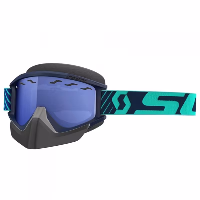 Мотоочки Scott RecoilXi Snow Cross, черный/синий