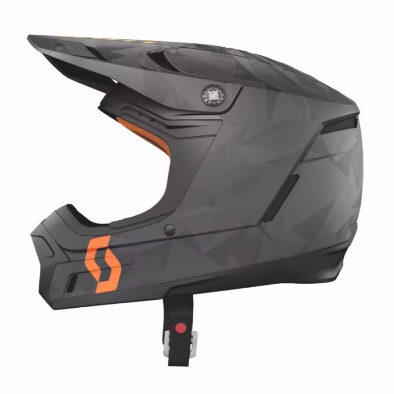 Мотошлем Scott 350 Evo Camo ECE, черный/оранжевый, размер L