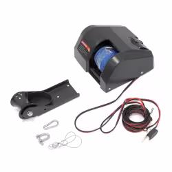 Лебедка якорная Fisherman 25 для пресной воды, трос 30м черная