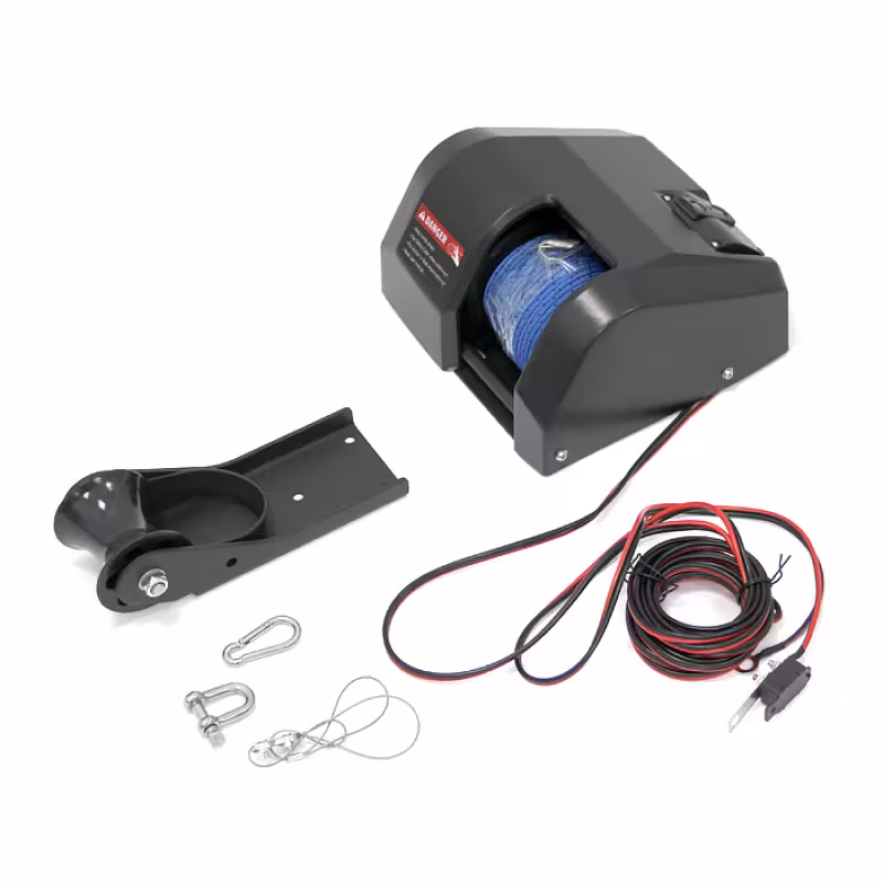 Лебедка якорная Fisherman 25 для пресной воды, трос 30м черная