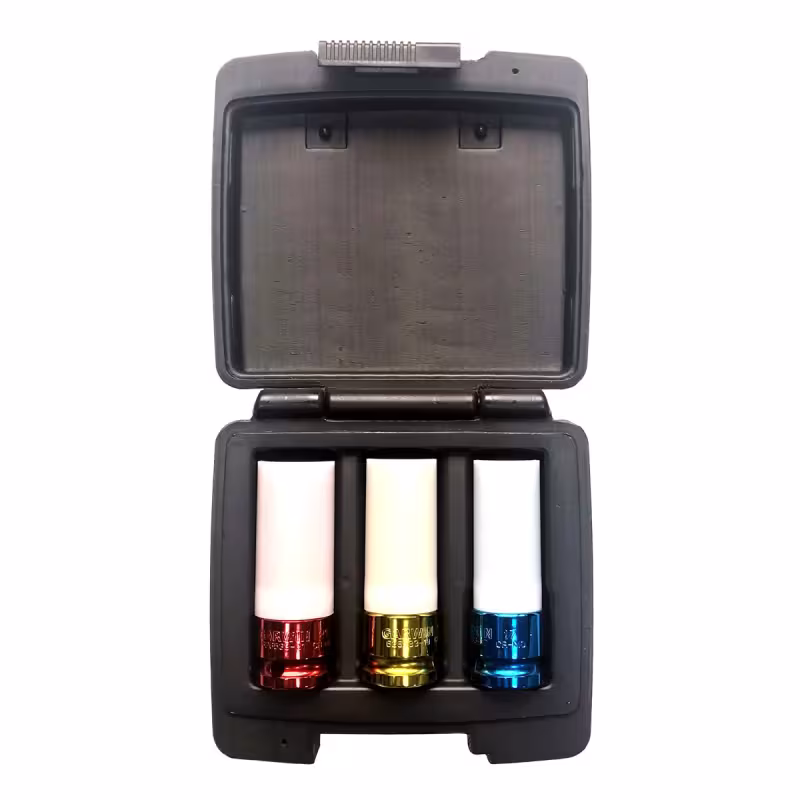 Набор торцевых ударных головок для колесных дисков Garwin 626533-1, 3 предмета