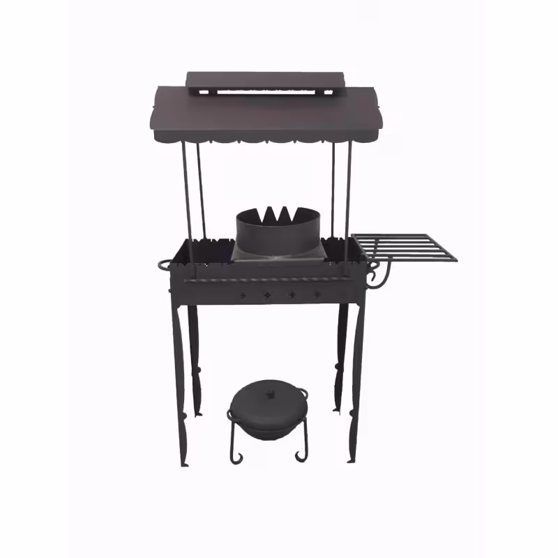 Мангал с крышей 70 см