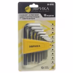Набор ключей шестигранных Эврика ER-15101, 1,5-10 мм, 10 предметов