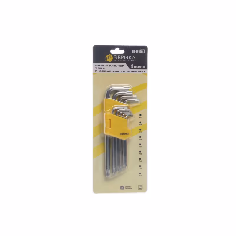 Набор ключей шестигранных Эврика ER-15109LT, Т10-Т50, 9 предметов