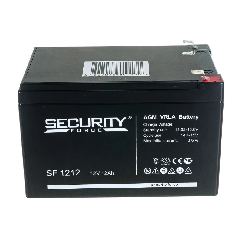 Аккумулятор Security Force AGM 12Ah,12V