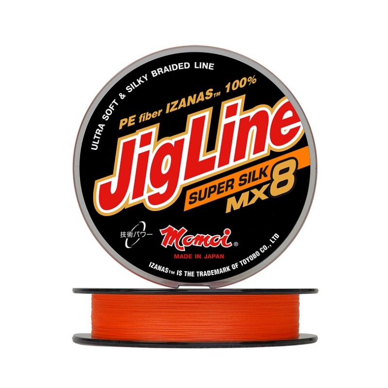 Шнур плетеный Momoi JigLine MX8 Super Silk 0.25 мм, 20 кг, 100 м