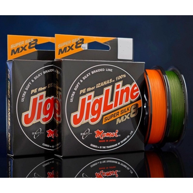 Шнур плетеный Momoi JigLine MX8 Super Silk 0.25 мм, 20 кг, 100 м