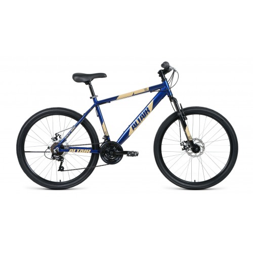 Велосипед ALTAIR AL 26 D (рост 18) (синий/кремовый)