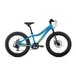 Велосипед FORWARD BIZON MICRO 20 (рост 11") (голубой/оранжевый)