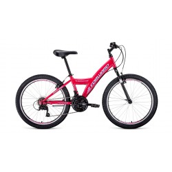 Велосипед горный хардтейл подростковый FORWARD DAKOTA 24 1.0, рост 13, 18 скоростей, розовый/белый