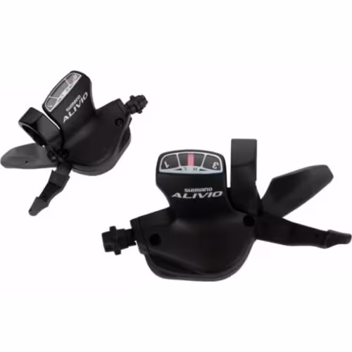 Шифтер левый Shimano Alivio M4010, 2 скорости, трос 1800 мм