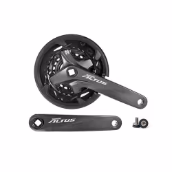Комплект шатунов Shimano Altus M2000 EFCM2000C002C, 170 мм, квадрат 40/30/22T, черный