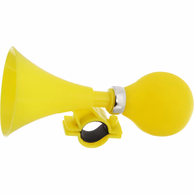 Сигнал велосипедн. Клаксон L-155мм пневматич. (желтый)
