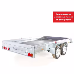 Прицеп бортовой двухосный Вектор ЛАВ 81013А, высокий борт, опорное колесо