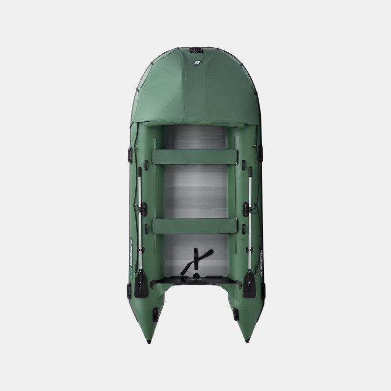 Надувная лодка ПВХ Gladiator C420AL, пайол алюминиевый, зеленый