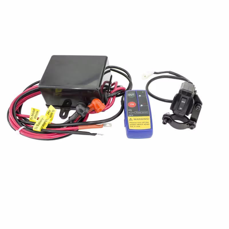 Лебедка электрическая QUATTRO CRAZY 3.0S (1360 кг, трос синтетика 13 м, 12в, пульт ДУ)