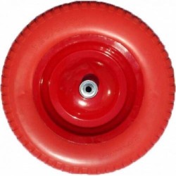 Колесо пневматическое для тачки 3.50-8, 16 мм, симметричная ступица