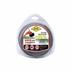Корд триммерный армированный DDE Hard Line, круглый, 2,7мм*72м
