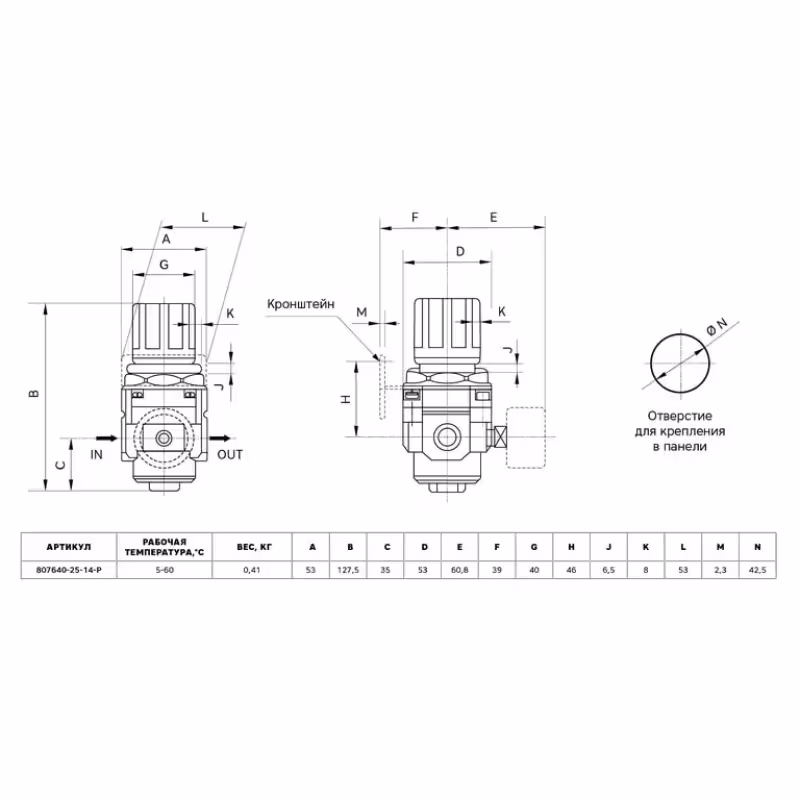 Модульная группа с регулировкой давления и манометром Garwin 807660-14-5