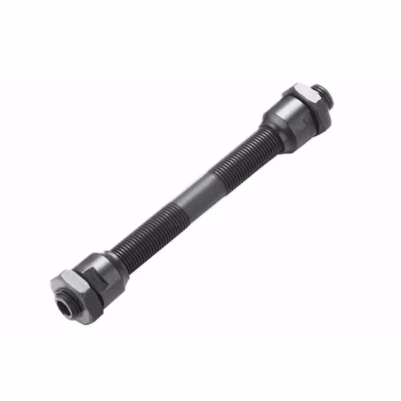 Ось велосипедная, передняя, 3/8"х140 мм, под гайки, черная