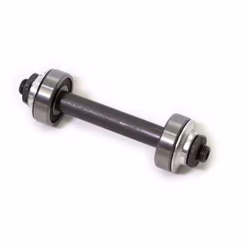 Ось передней втулки 3/8"х145 мм, на промподшипниках, под гайку
