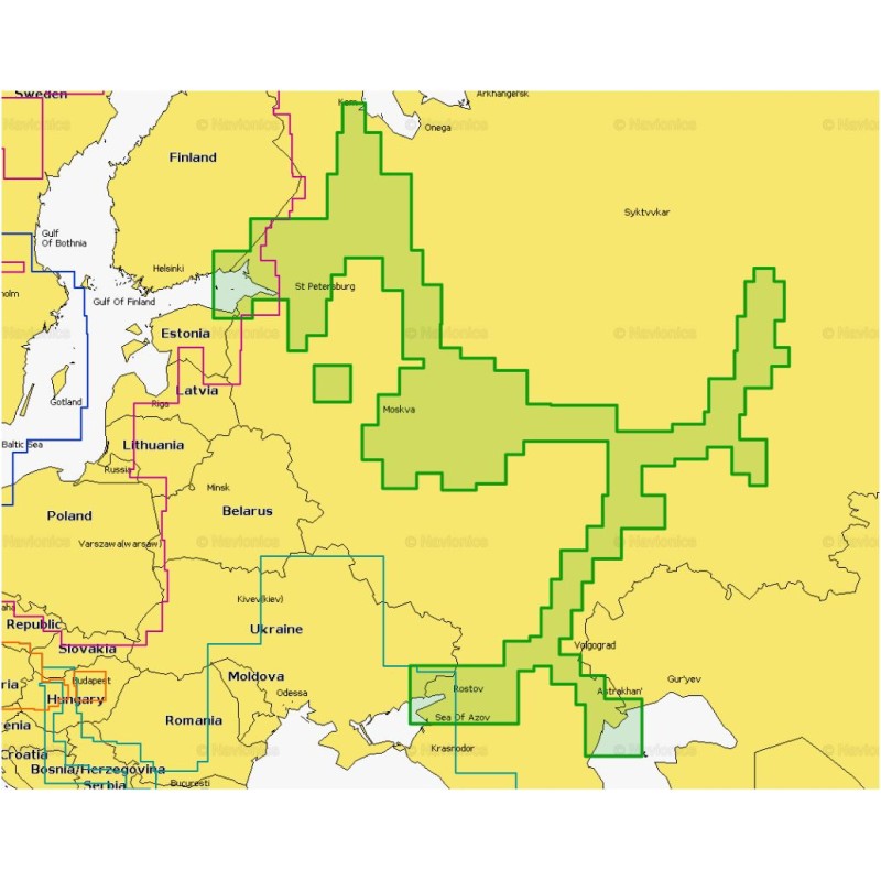 Карта Navionics+ 52XG Европейская часть России