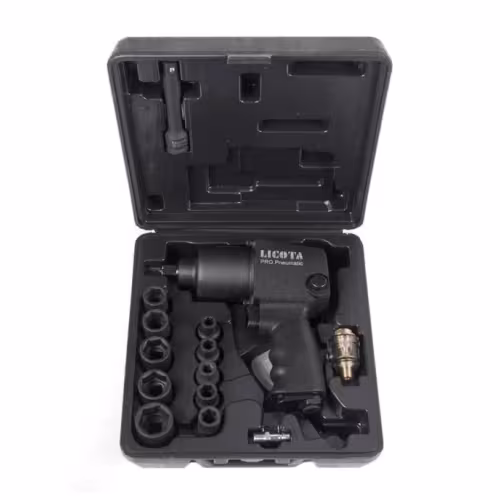 Гайковерт пневматический ударный с набором головок Licota PAW-04006RK2