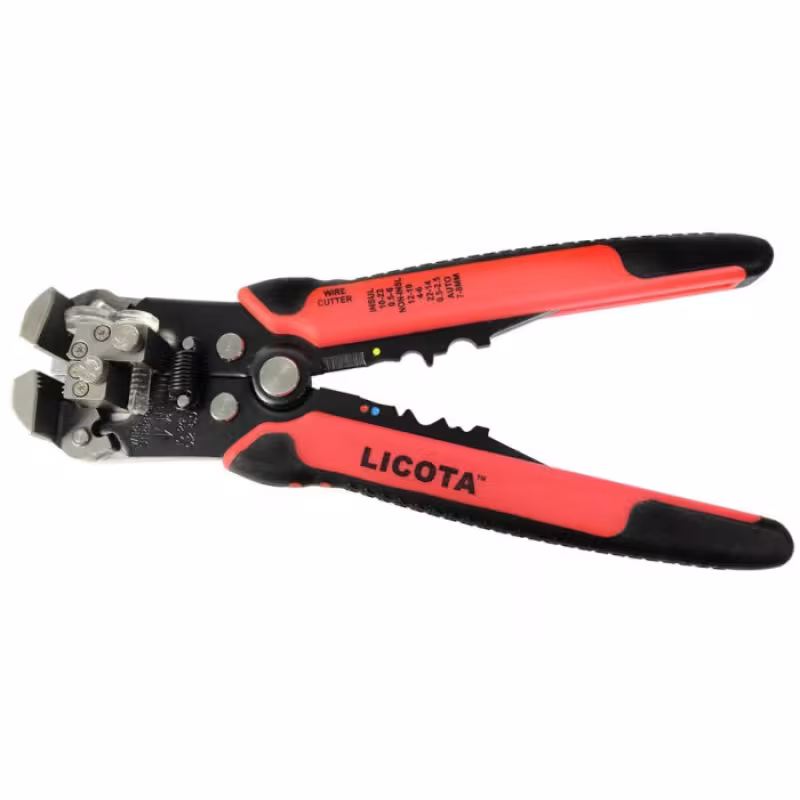 Клещи для обжимки клемм и снятия изоляции LIcota AET-0004, 0.13-8 мм