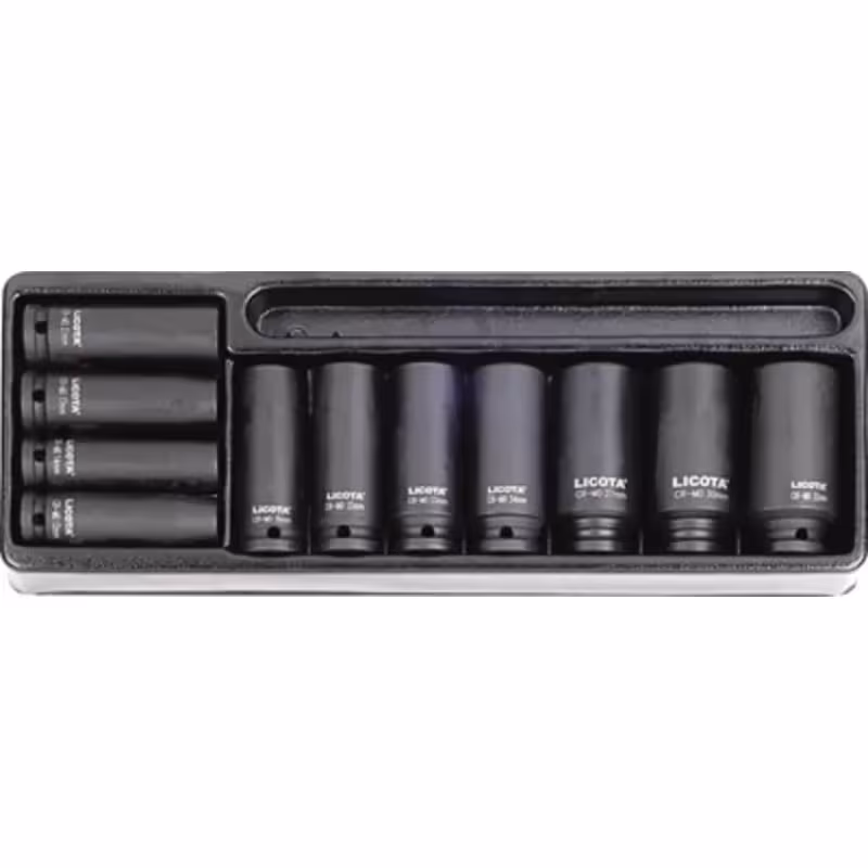 Набор головок ударных Licota ACK-384023, 11 предметов