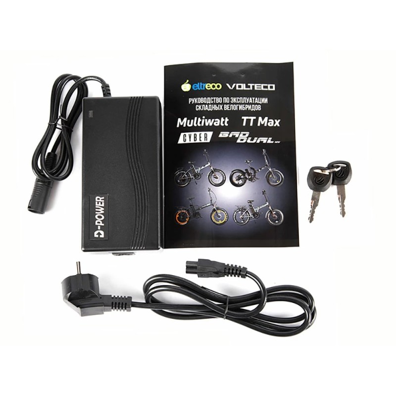 Велогибрид Eltreco Volteco Cyber, хаки