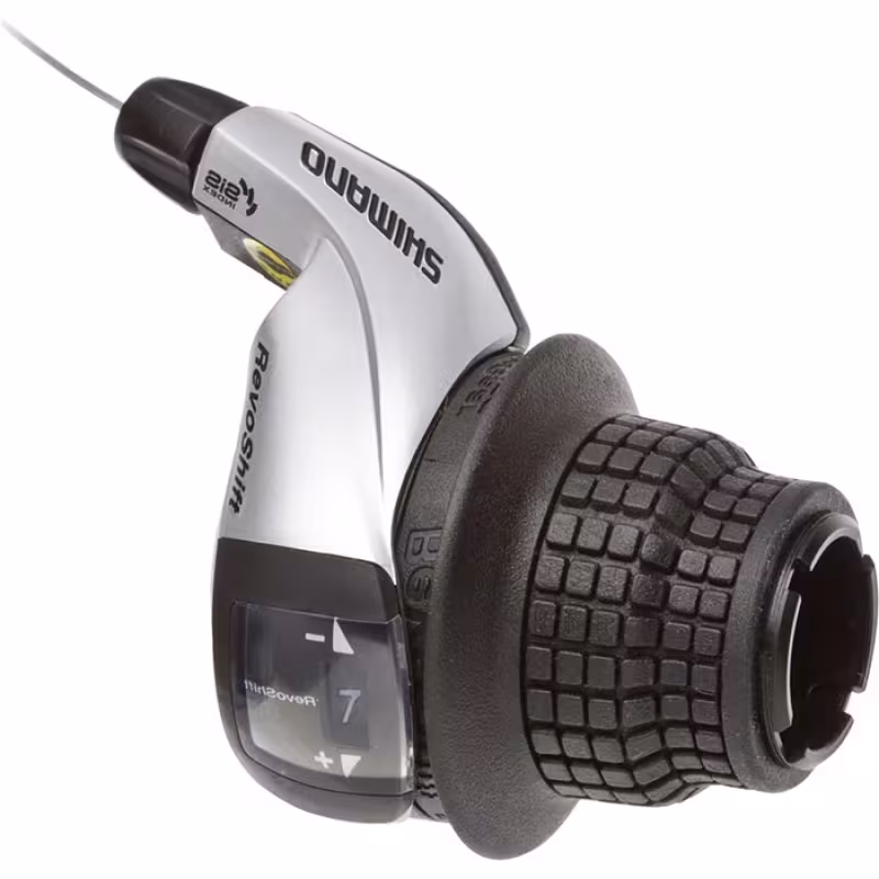 Шифтер Shimano Tourney, RS45, ASLRS45R7AT, правый, 7 скоростей, трос 2050 мм, без упаковки