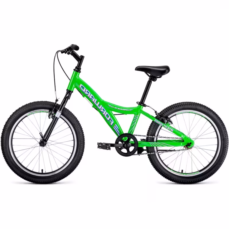 Велосипед Forward Comanche 20 1.0, рост 10.5, зеленый/белый