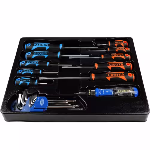 Набор отверток PH, SL, Torx Licota ACK-382003, отвертка с битами в комплекте, 21 предмет