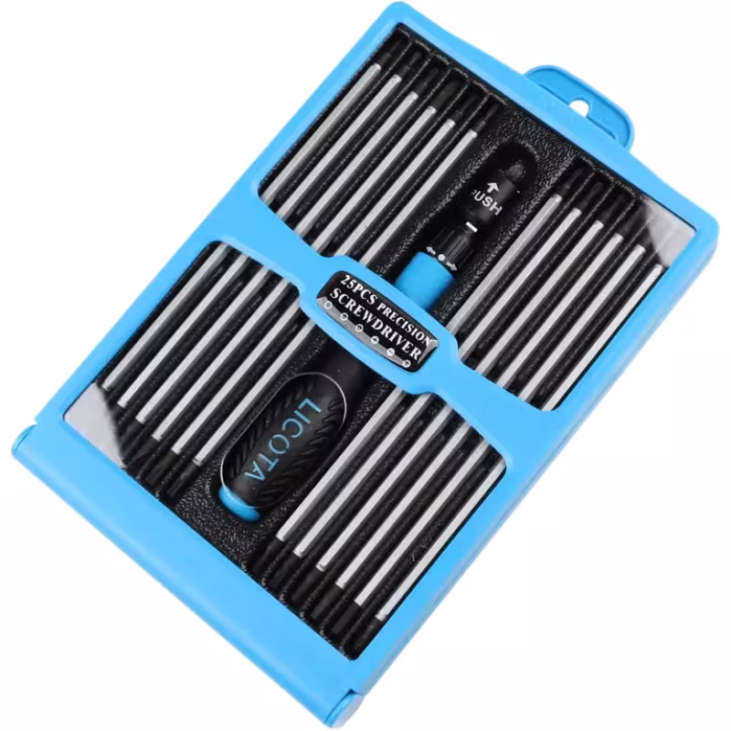 Набор отверток для точных работ HEX, PH, PZ, SL, T Licota ASD-168K01, 12 предметов