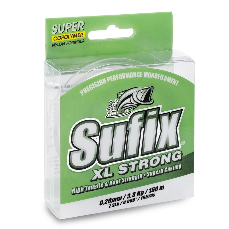 Леска монофильная Sufix XL Strong x10, 0.14 мм, 1.9 кг, 100 м